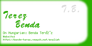 terez benda business card